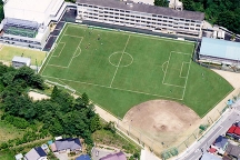 福島県立富岡高等学校校庭をロングパイル人工芝に改修