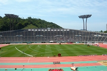 広島広域公園陸上競技場で第93回日本陸上競技選手権大会開催