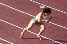 「2012ぎふ清流国体」開催、石田選手(4×100mR)4位、岸川選手は6位