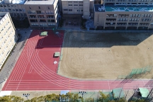 園田学園女子大学第2グラウンドに全天候陸上施設を新設